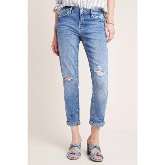 Pilcro & The Letterpress Mid-Rise Slim Boyfriend Jeans - Picture 4 of 9